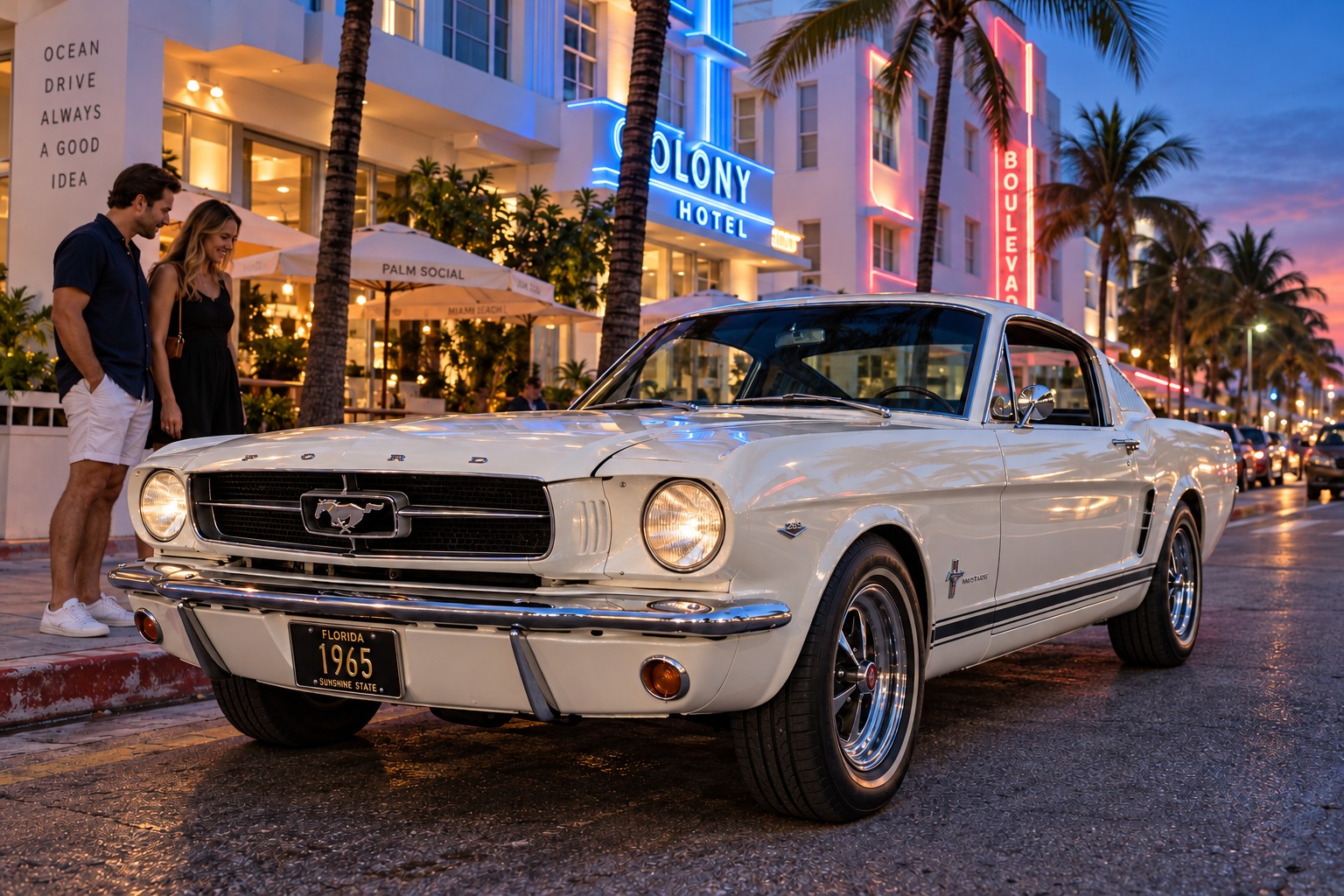 1965 Mustang in South Beach
