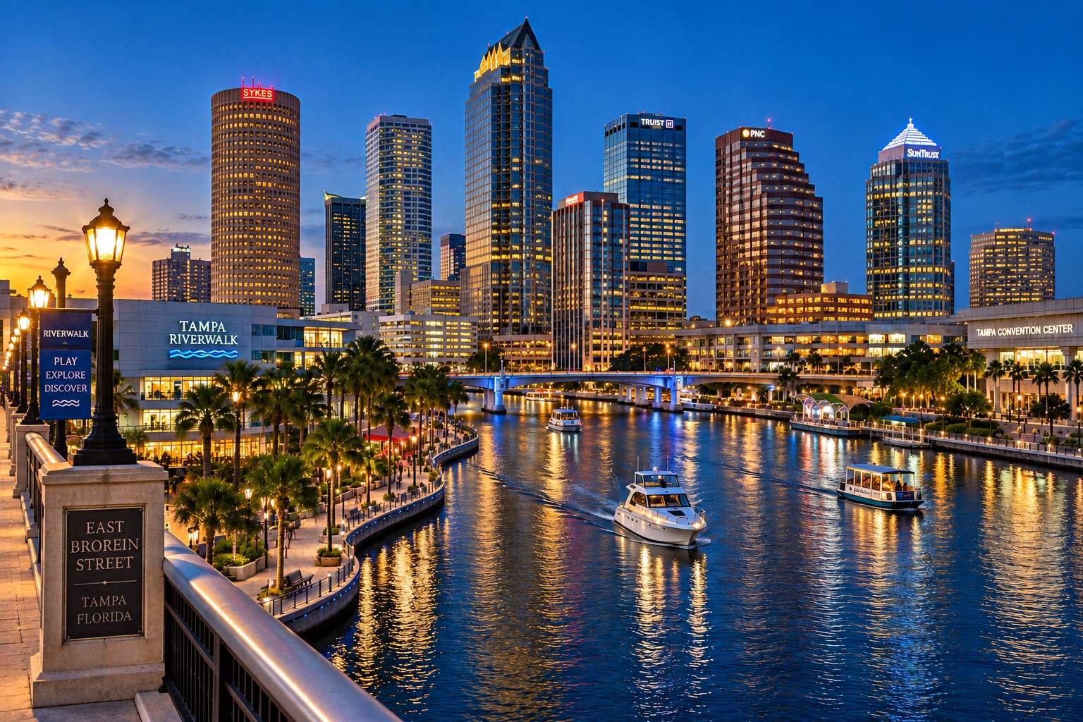 Tampa Downtown Evening