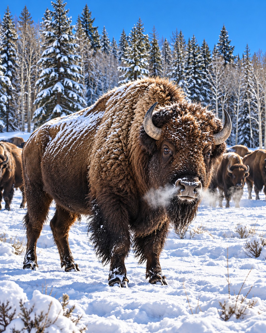 Winter Bison