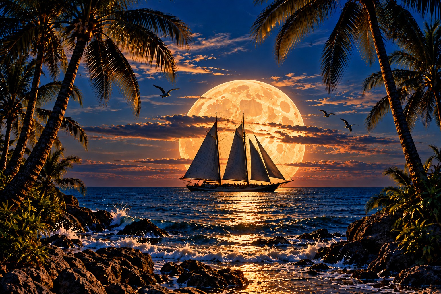 Moonlight Schooner
