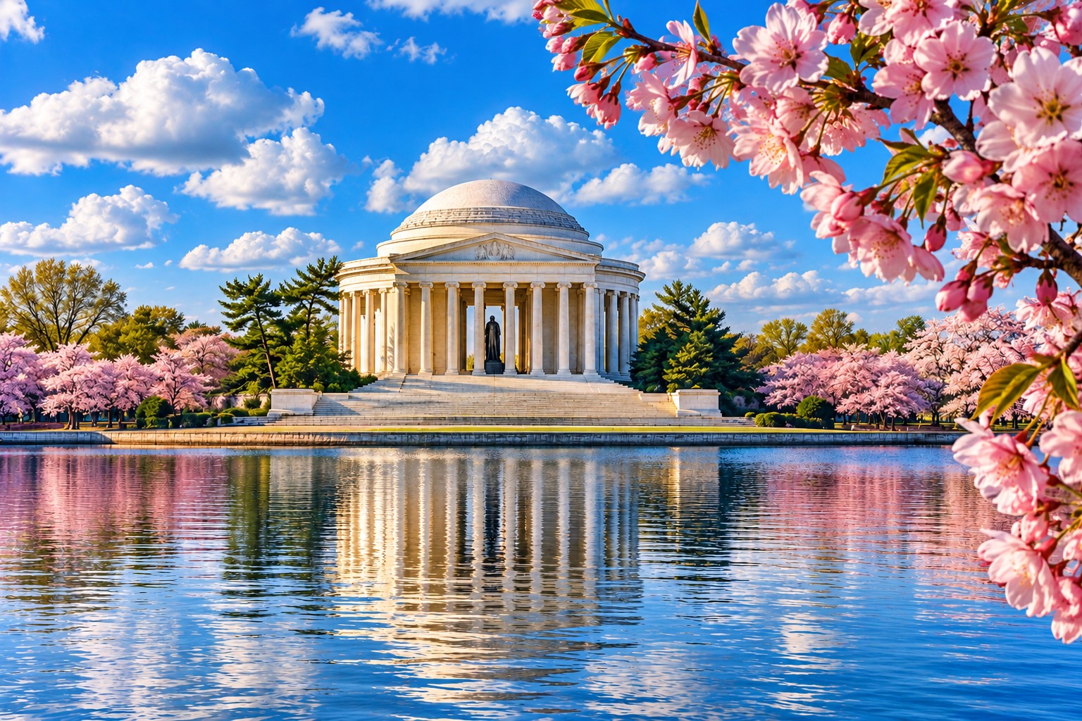 Jefferson Memorial - Cherry Blossoms