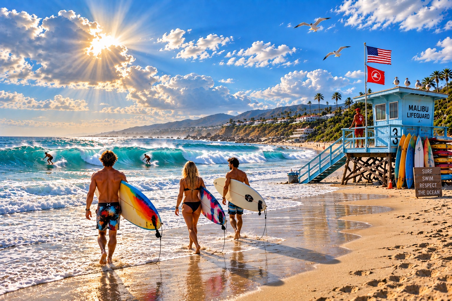 Malibu Surfing
