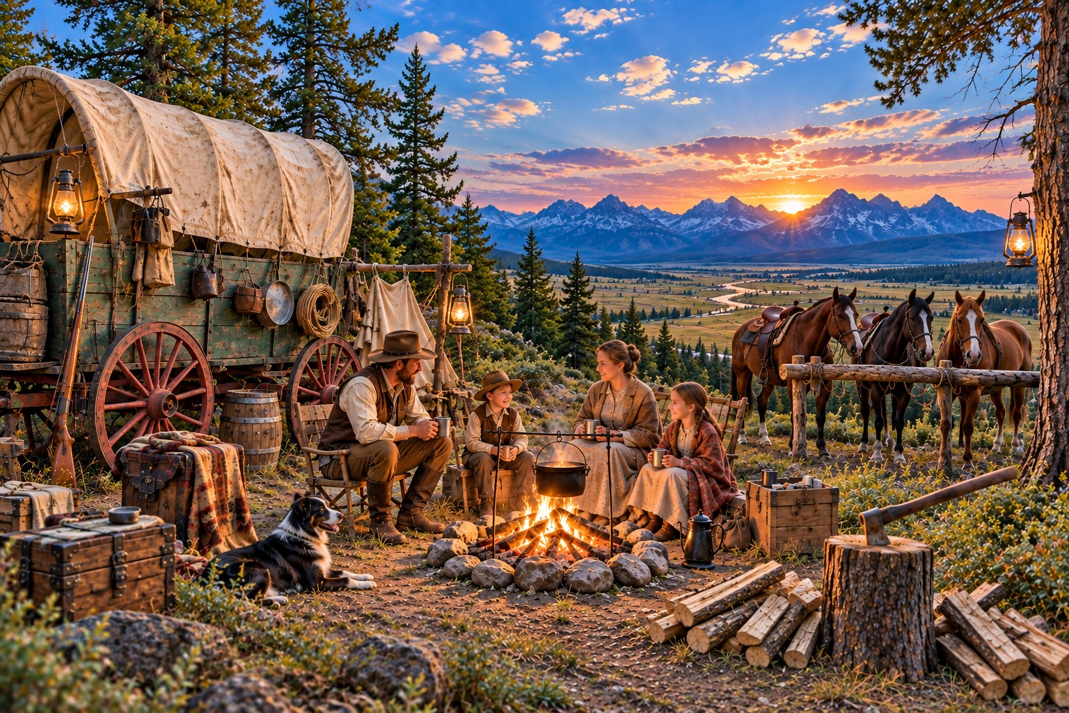 Montana Covered Wagon Camp