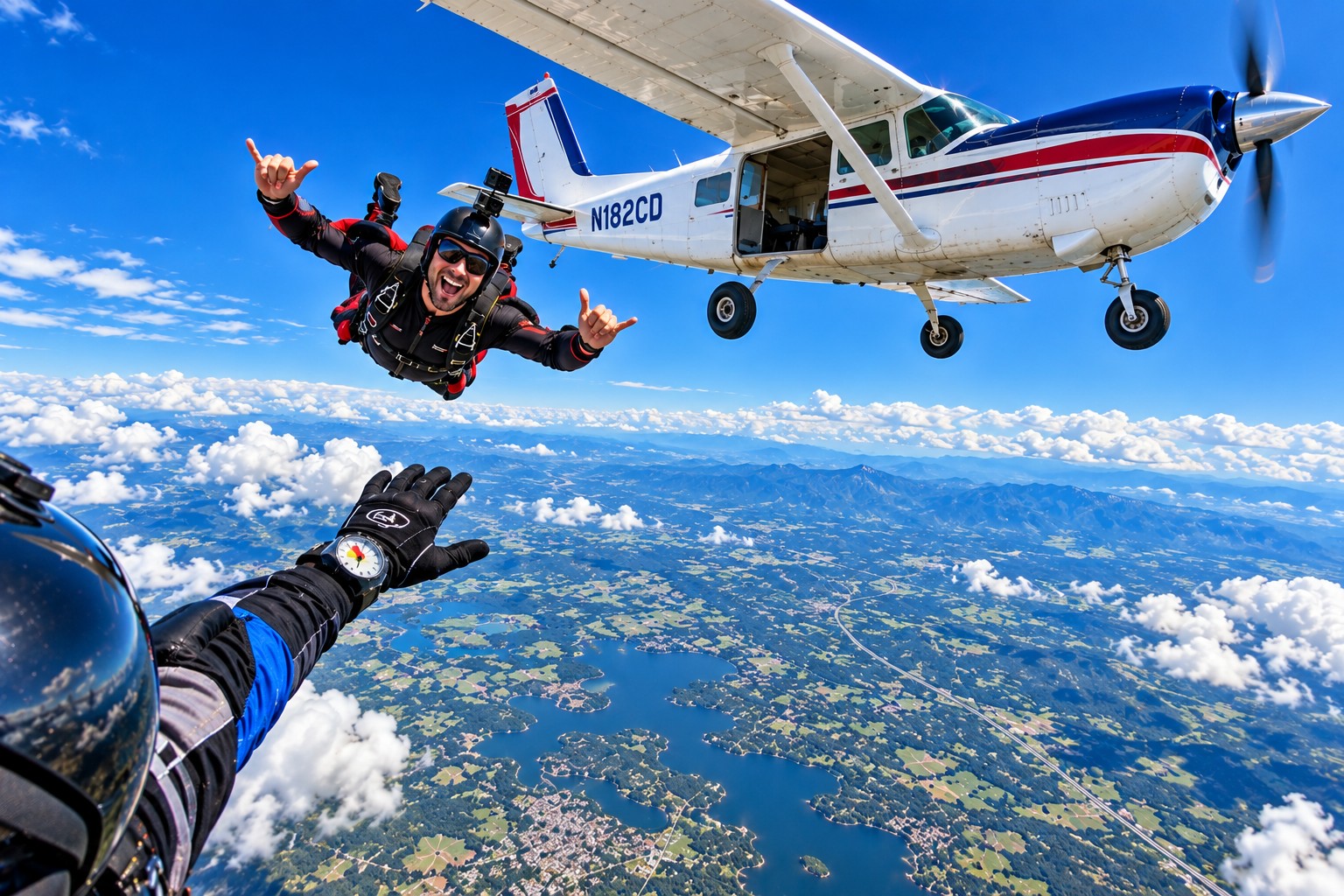 Skydiving in California