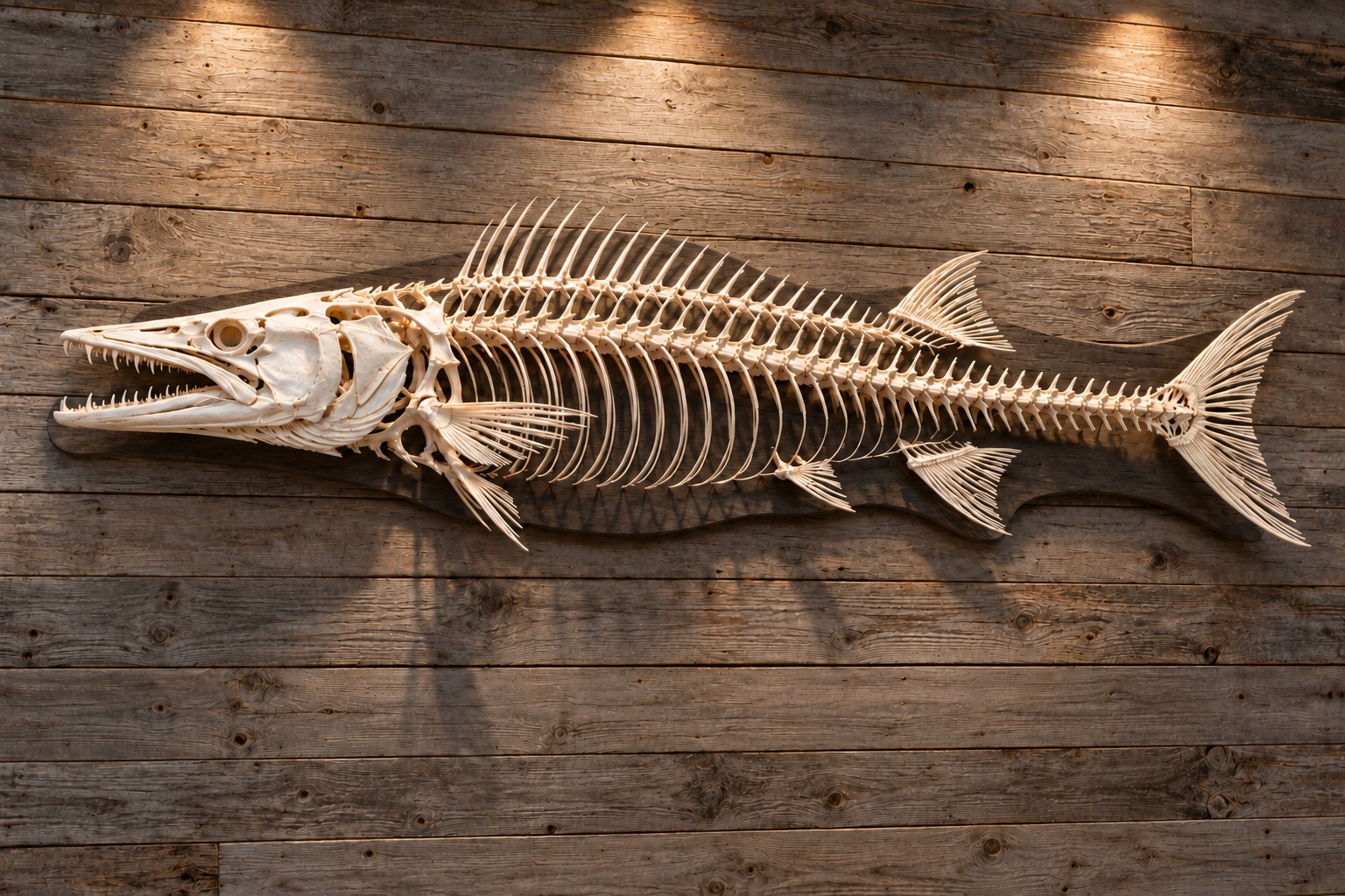 Mounted Barracuda Skeleton