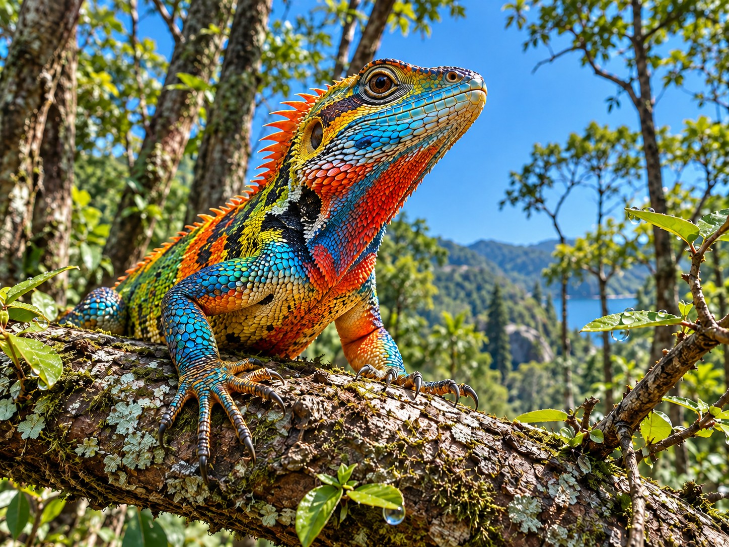 Colorful Forest Lizard