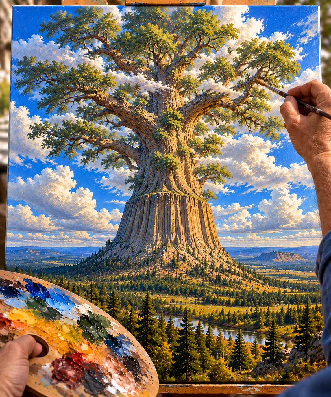 Devils Tower Painting
