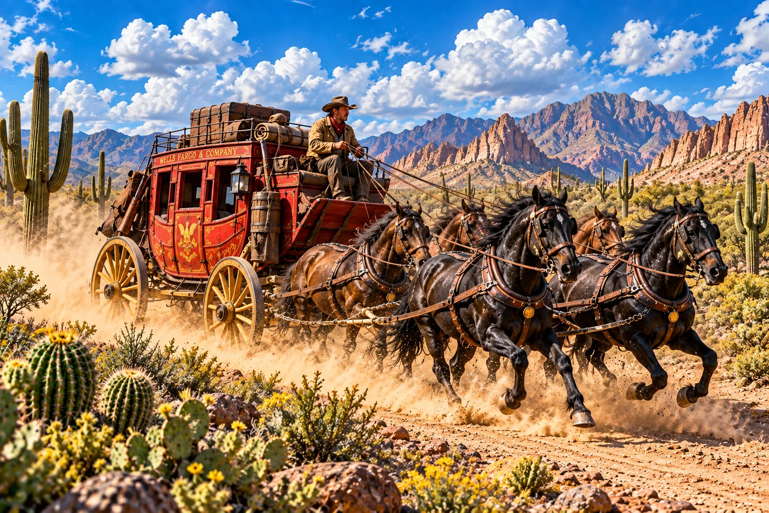 Wild West Stagecoach